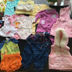 Girls clothes size 0-12 months